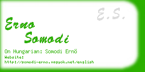 erno somodi business card